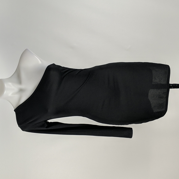 Pretty Little Thing Women's Dress Size 10 One Shoulder Long Sleeve Bodycon NEW - Picture 2 of 10